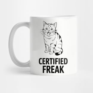 Certified Freak Edgy Humor Sassy Attitude Mug